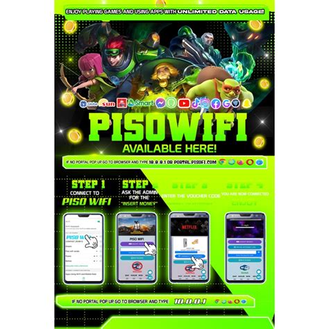 PISO WIFI TARPULINE WIFI NG BAYAN DESIGN .